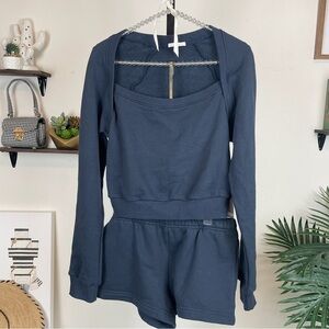 NIA the brand Cora Sweatshirt and Short Set